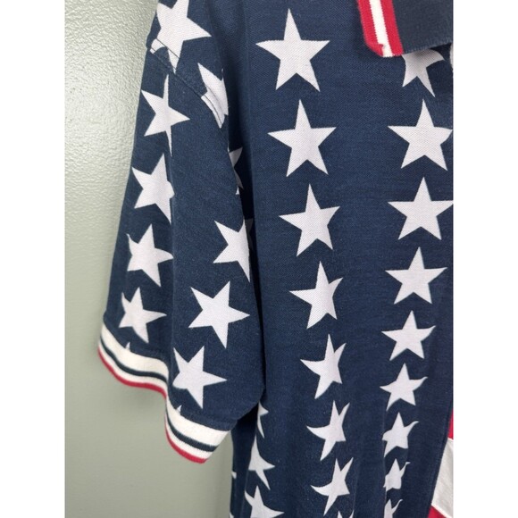 Vtg 90s Ivy Crew American Flag USA Stars Stripes Patriotic 4th Of July Sz Large - Picture 4 of 8